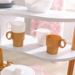 Bucatarie Moderna Alba de joaca pentru copii cu Accesorrii Incluse - Bucatarie Modern White and Gold din lemn de la Kidkraft Bucatarie Moderna Alba de joaca pentru copii cu Accesorrii Incluse - Bucatarie Modern White and Gold din lemn de la Kidkraft